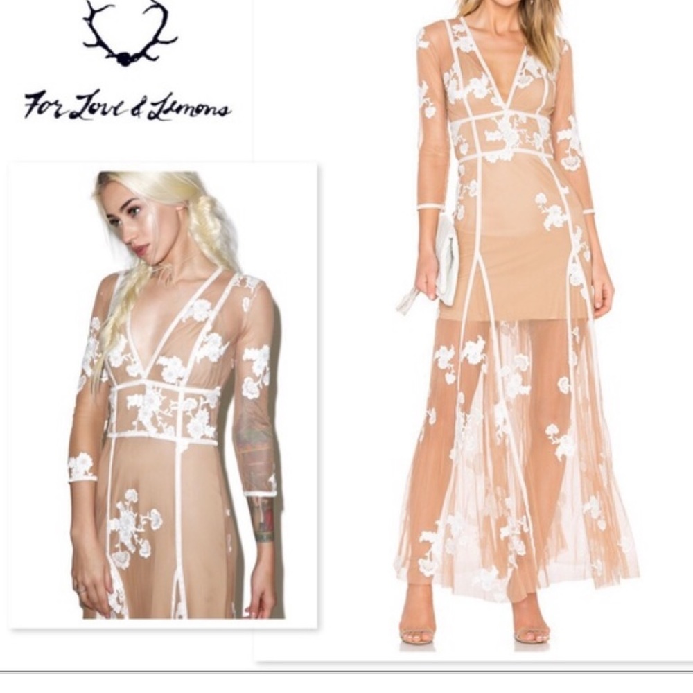For Love and Lemons Elenora Maxi Dress